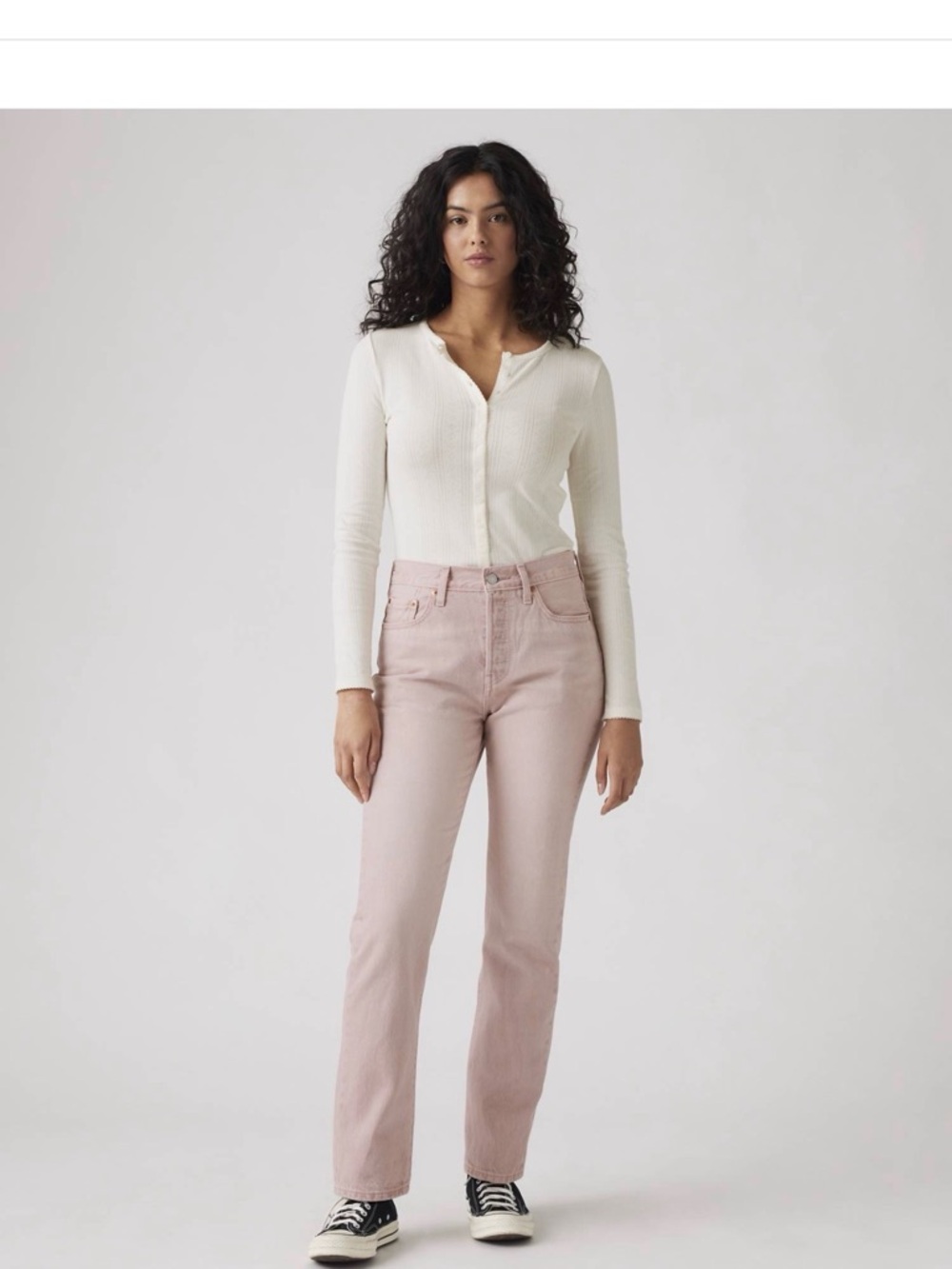 Levi’s 501 Original Women's Jeans NWT 26x30 Scraped Pale Mauve - Pink - Picture 5 of 10